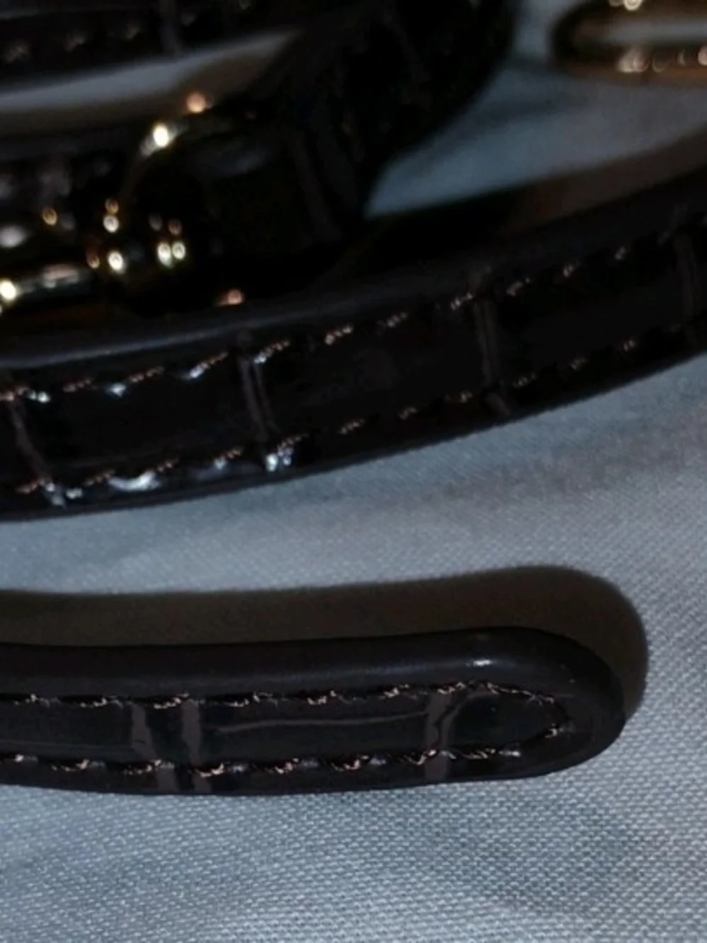 Men's Black Croc-Embossed Leather Belt Bag